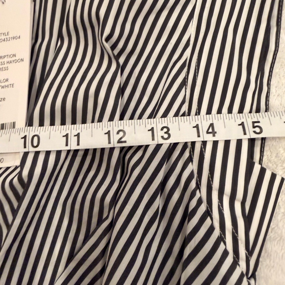 Veronica Beard Sleeveless Haydon Dress Size 2 Navy White Stripe NWT - Picture 5 of 5